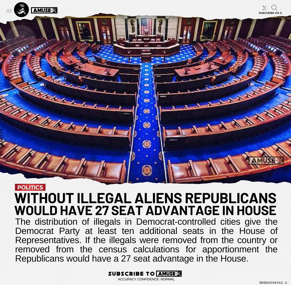<a href="/elonmusk/">Elon Musk</a> The reason Democrats and Leftest judges are fighting so hard to keep ILLEGAL ALIENS is All About Control of the House. If illegals were removed or not counted for apportionment DEMOCRATS WOULD LOSE 10 SEATS IN THE HOUSE giving Republicans a 27 seat advantage.