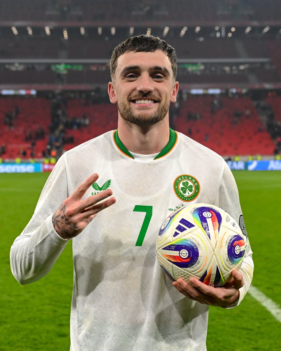 Ireland went into this international break knowing they needed 2 wins, over Portugal and then-2nd place Hungary to be in with a shot of qualifying for the World Cup via the play-offs...

Troy Parrott took matters into his own hands, scoring both goals in their 2-0 win over 1st