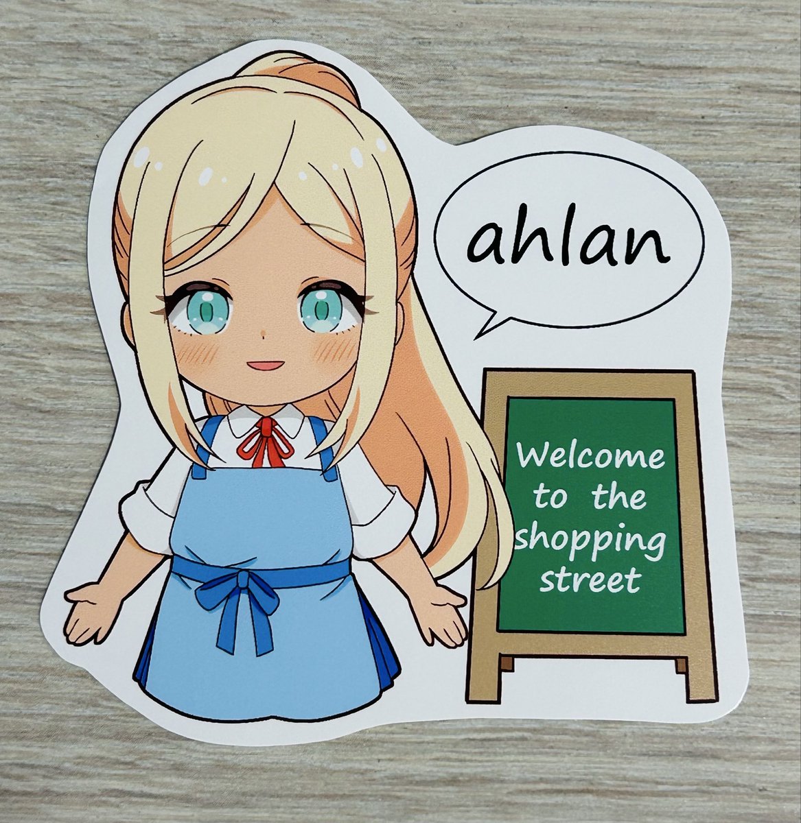 ライラさんオンリーで頒布予定のポストカードとステッカーです🍨 #あな