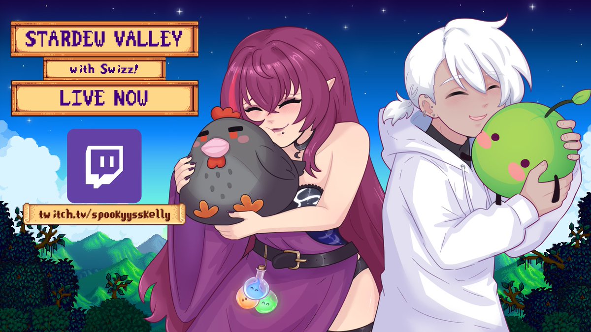 SpookyySkells's tweet photo. Look at all these chickens o.o

Live again with our regularly scheduled program of Stardew Valley with Swizzy! 

Links below~ The Baby Thon continues c: https://t.co/qDI6TGZyXE