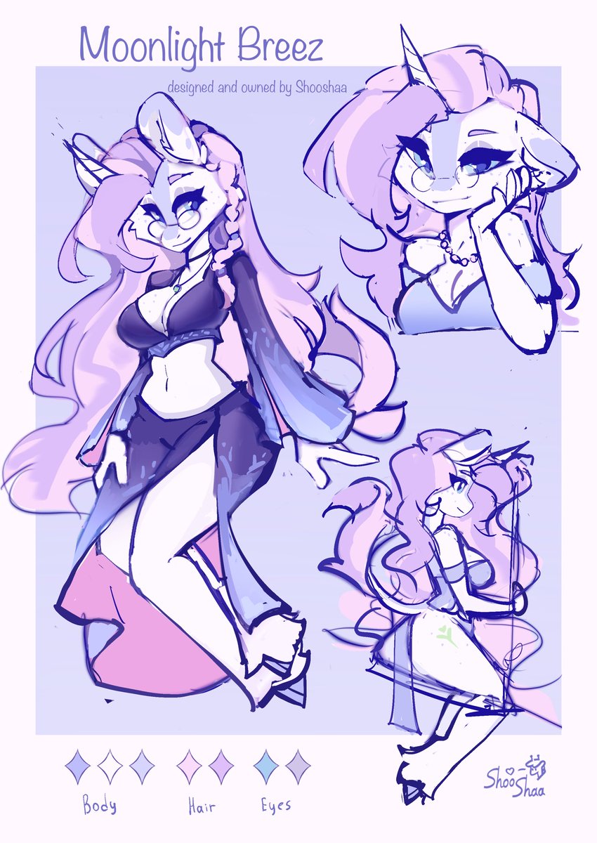 Meet Moonlight Breeze!
I planned for her to be an adopt oc but ended up keeping her for myself, i just love her too much 🩵