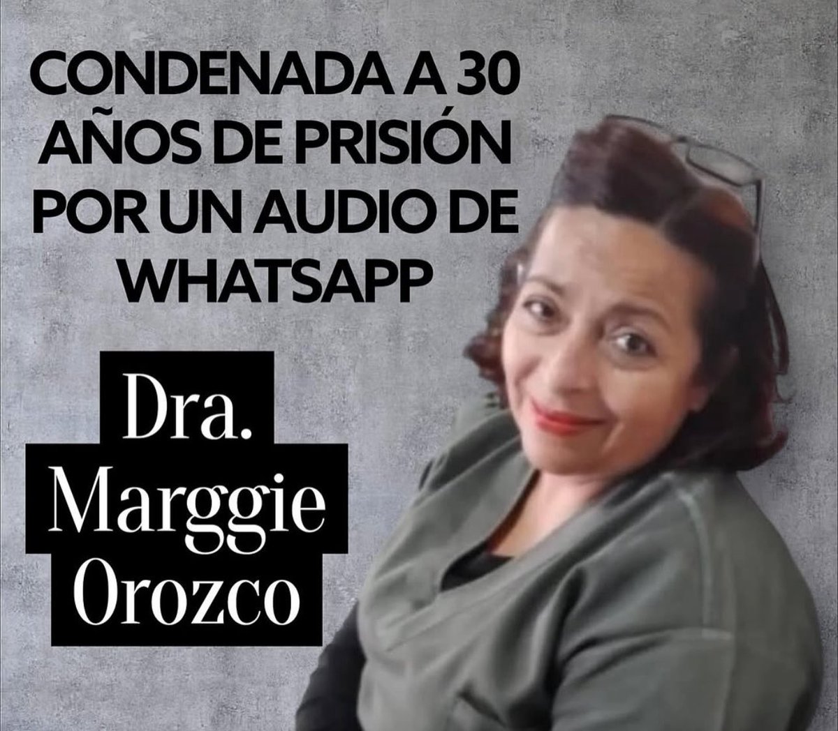 CesarPerezVivas's tweet image. La Dra. Marggie Orozco (65 años) fué condenada a 30 años de prisión. Denunciada por una jefa del CLAP de su comunidad en San Juan de Colón por un simple audio de WhatsApp sobre las elecciones del 28 de julio.

La sentencia, dictada por la juez Luz Dary Moreno, es un acto perverso…
