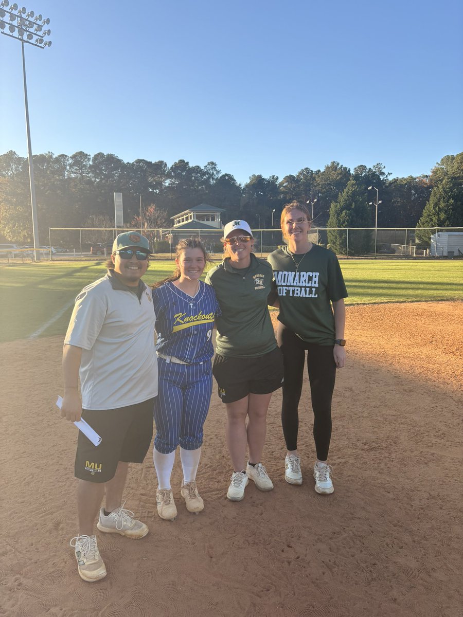 I had a great day at the <a href="/MUMonarchsSB/">Methodist University Softball</a> camp! Thank you Coach <a href="/_Coach_Alex_/">Alex Allaman</a>, Coach <a href="/CoachFuentes21/">Austin Fuentes</a> , Coach Miranda, and all the players that helped today! I learned some new fielding drills and things to work on as I go into the off season! 

<a href="/koncstrider/">Knockouts-Strider/Cole</a> <a href="/mount_softball/">MPHS Varsity Softball</a>