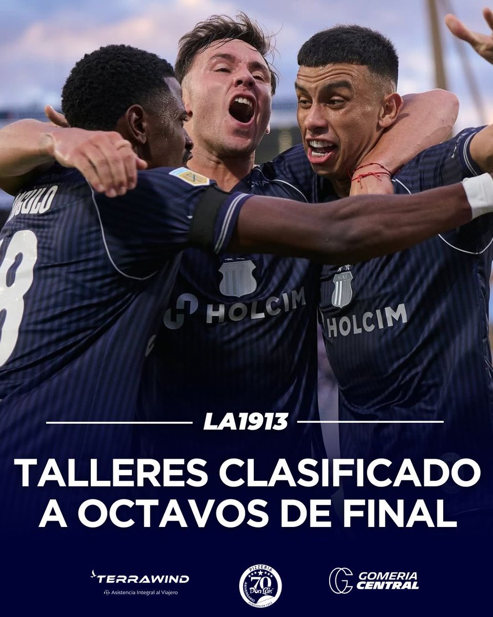 🏆¡TALLERES EN OCTAVOS DE FINAL!

💙El “Matador” se aseguró su lugar en la próxima ronda del torneo Clausura.

ℹ️Aún no conoce su rival pero si Gimnasia no gana y se clasifica séptimo jugará contra el segundo de la zona A, sino clasificará octavo y jugará con el primero del grupo