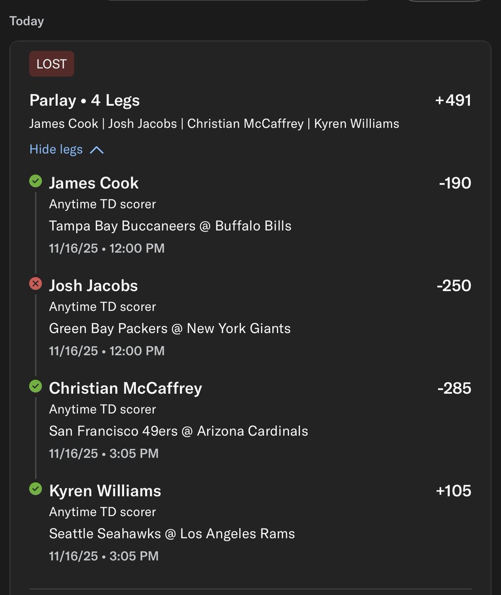 Austin__Curtis's tweet photo. @BetMGM @FanaticsBook 
I won’t be using BetMGM moving forward as they don’t have any Fair Play injury protection like Fanatics. https://t.co/7ZYl3Wz54Z