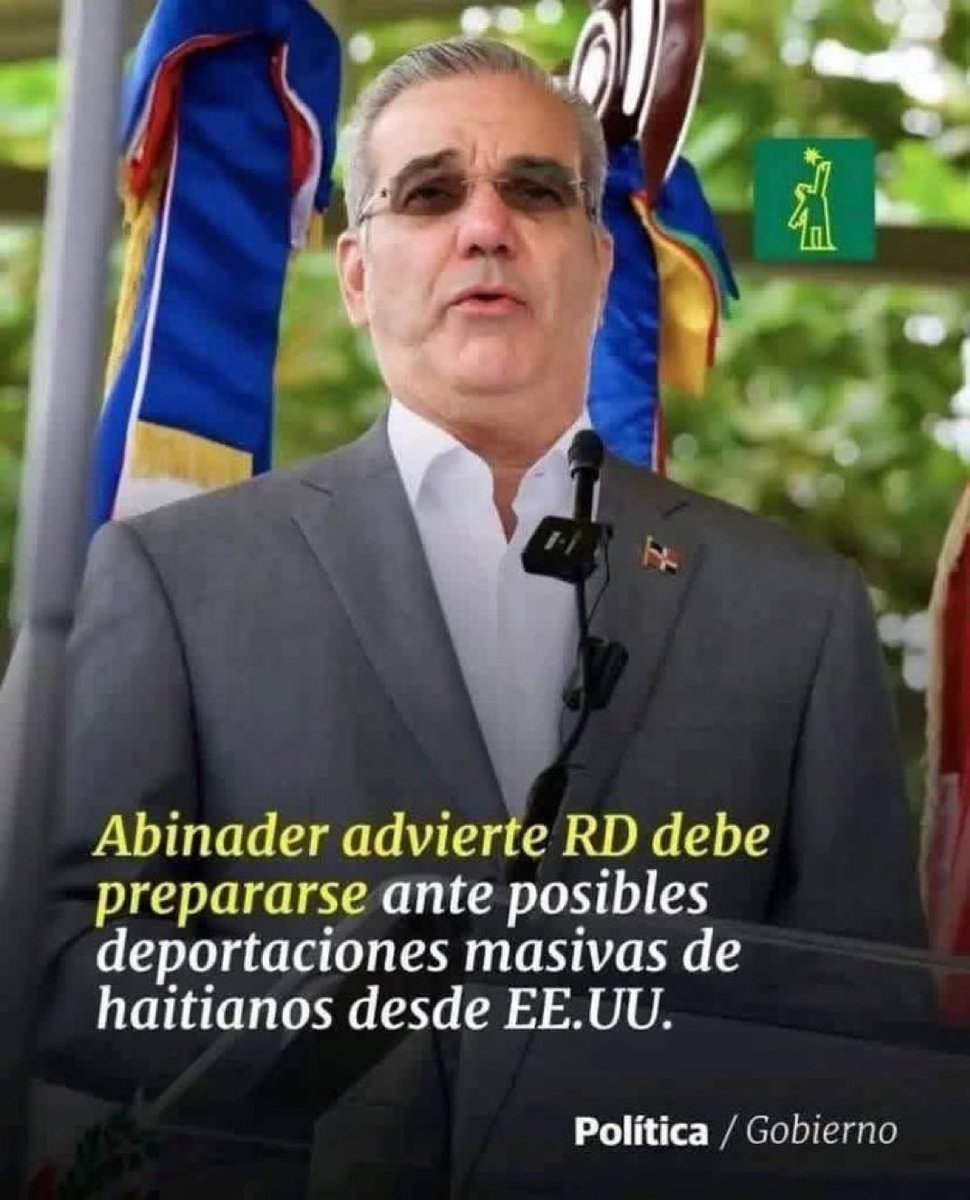 No entiendo, presidente Luis Abinader, de que debemos prepararnos por masivas deportaciones de haitianos de los Estados Unidos, se supone que estas son para su país, Haití,  y no para la República Dominicana. 👇