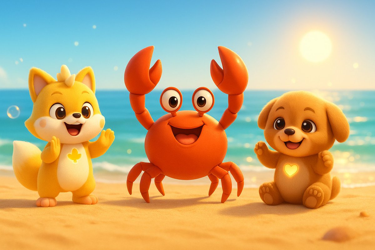 OriginalMIB's tweet photo. 🦀🌊 NEW Kids Song!
The Harmony Buds just dropped “The Crab Family Song (Wiggle, Dig & Snap!)” 🎶💛
Meet Baby Crab, Mommy Crab, Daddy Crab, Grandma Crab & Grandpa Crab as they wiggle, dig, snap, bubble & wave in this adorable beach adventure. Perfect for toddlers & preschoolers! ☀️✨

🎥 Watch here 👇
➡️ https://t.co/aaFxmEbFsG

#HarmonyBuds #CrabFamilySong #KidsMusic #SingAlong #NurseryRhymes #PreschoolSongs #BabyCrab #WiggleDigSnap #KidsVideo #BabyShark #Pinkfong #Cocomelon #KidsCartoon #ToddlerLife #Parenting #FamilyFun #KidsContent