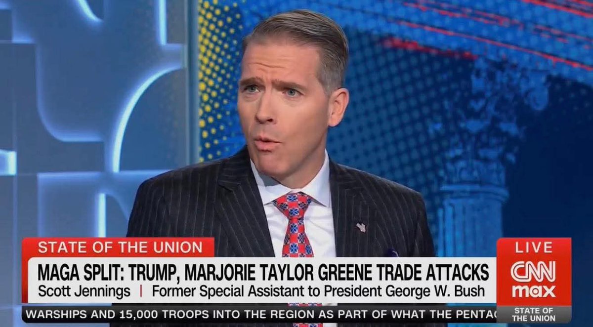 rudolfhenryk5's tweet image. 🚨 BREAKING: Scott Jennings on Trump and Marjorie Taylor Greene

“Trump didn’t tell her not to run for Senate. What he did do was privately send her a poll showing she was down 20 points to Sen. Jon Ossoff.

In politics, allies are rarely embarrassed publicly — instead, they’re…