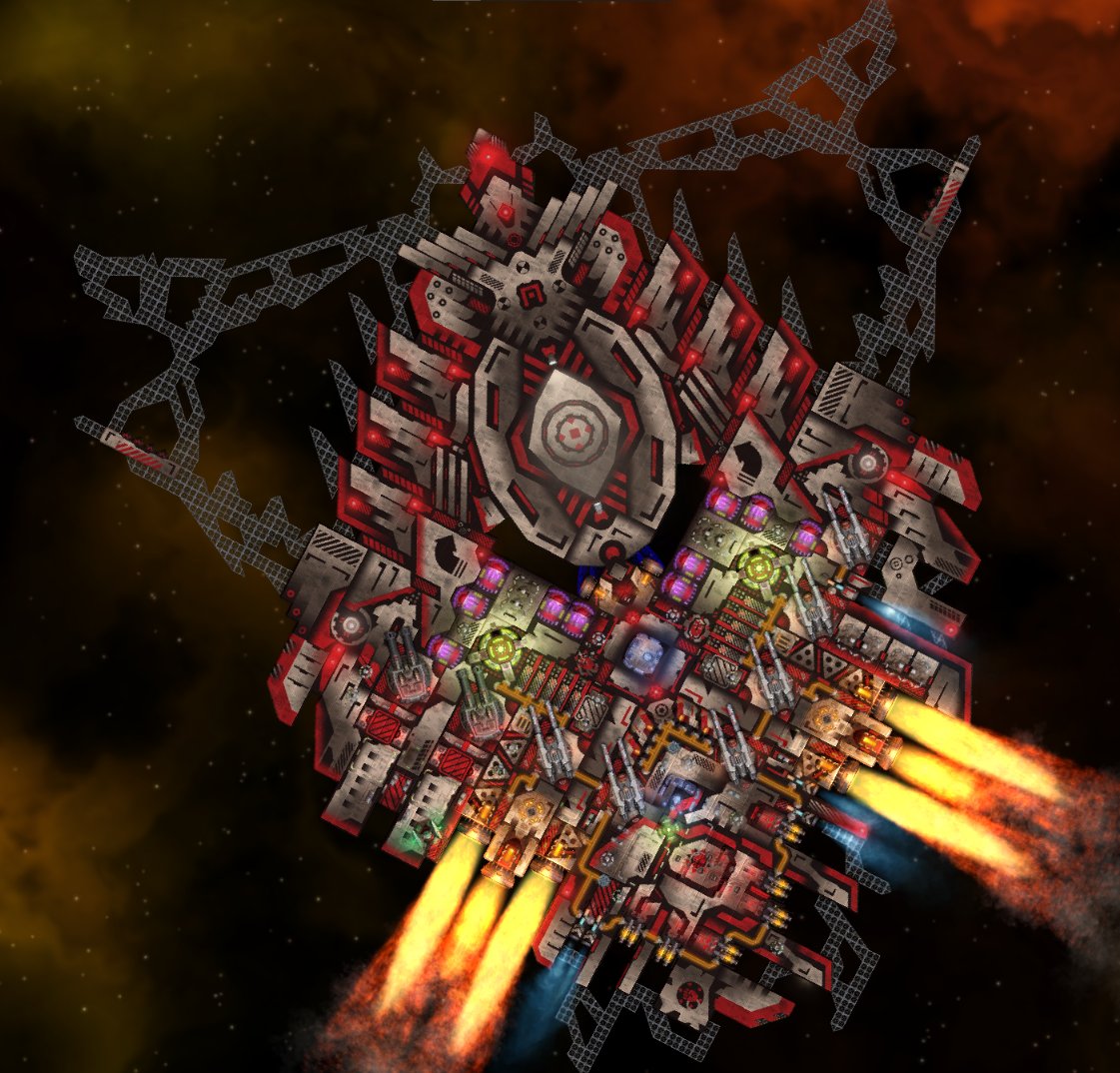 #Cosmoteer ship of the day: "Highlight" by Mr.Bigglesworth. Build your own ship in Cosmoteer: Starship Architect &amp; Commander! Download the FREE demo and buy it on Steam: store.steampowered.com/app/799600/