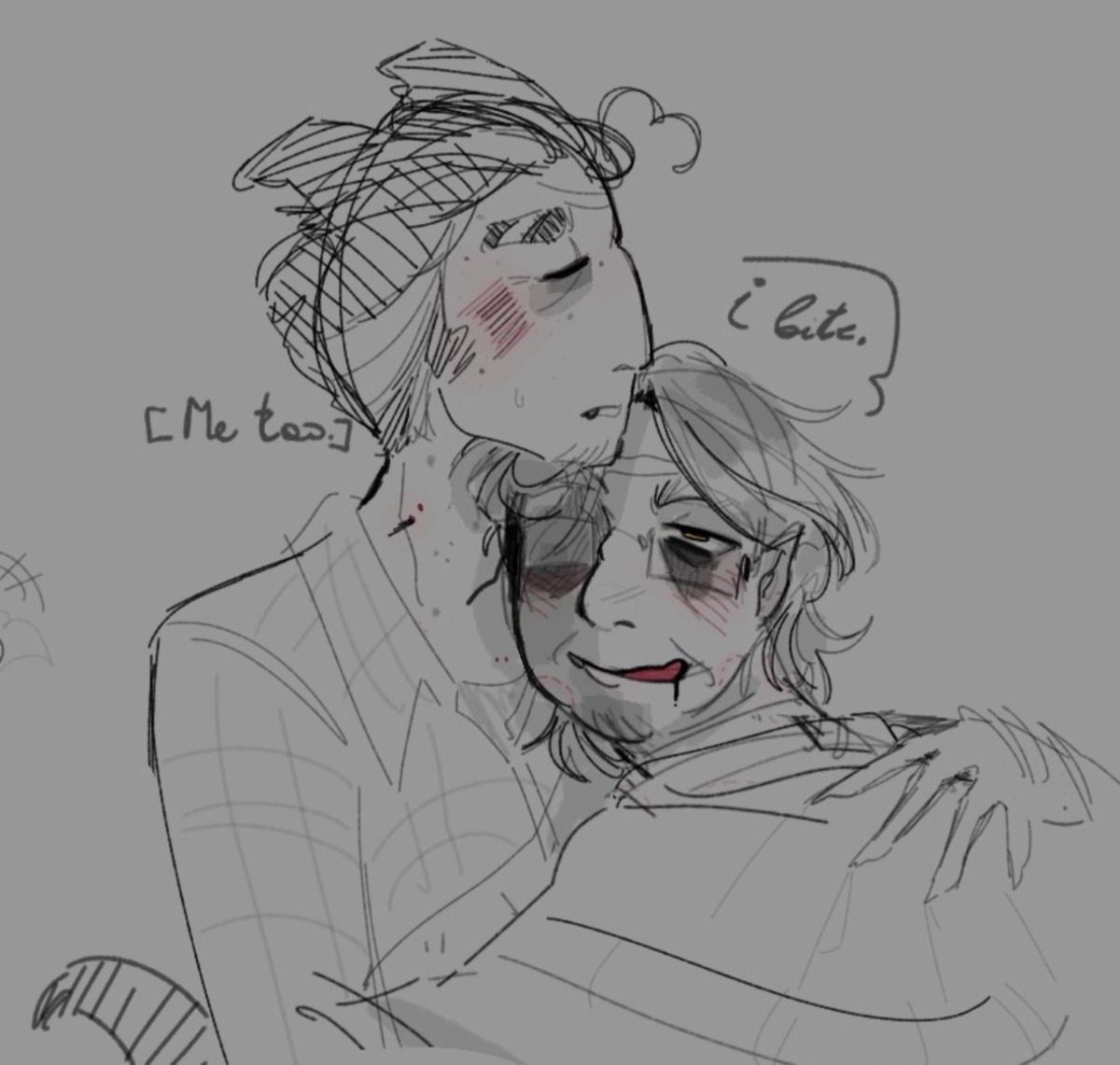 ____Teacat____'s tweet image. CW! Suggestive? 
Kinda very super duper late Halloween adjacent stuff #stanarrator