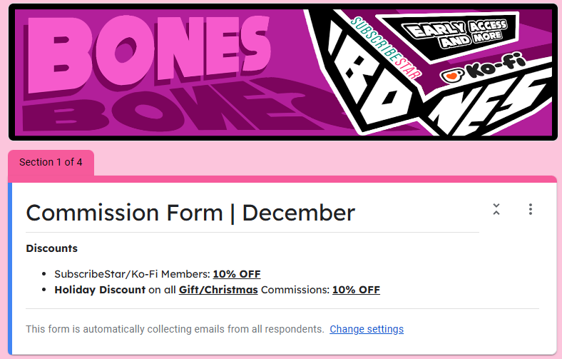 BONES | COMMISSIONS OPEN tweet media