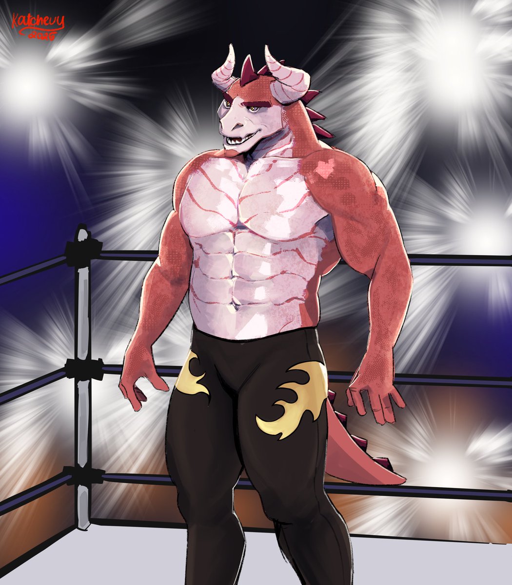 Dragon Wrestler! A powerhouse born from flame and fight.

#DrawingDaily
#ConceptArt
#OriginalCharacter
#OCArt