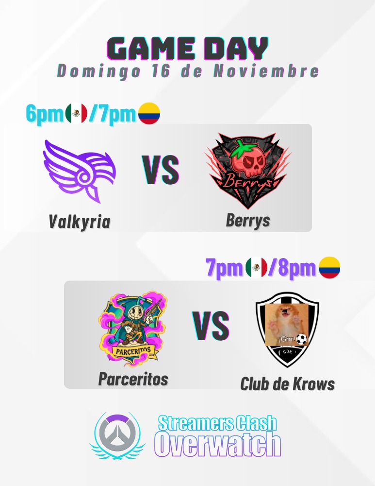 Gente tenemos jornada PEEEEEROOOO iniciamos 1 ahorita más tarde! 🚨🚨🚨🚨

Así que nos vemos a las 7 pm MX / 8 PM COL en twitch / Shebbacaster