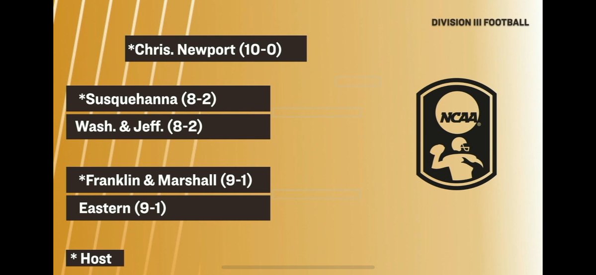 LandmarkConf's tweet image. THEY’RE HOSTING 🔥🔥
@GOSusqU will welcome W&amp;amp;J for the opening round of the @NCAADIII Football Championship!

#MakeYourMark