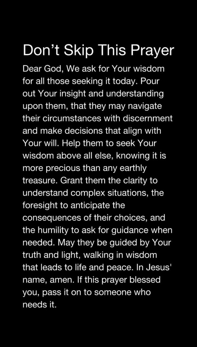Don't skip this prayer