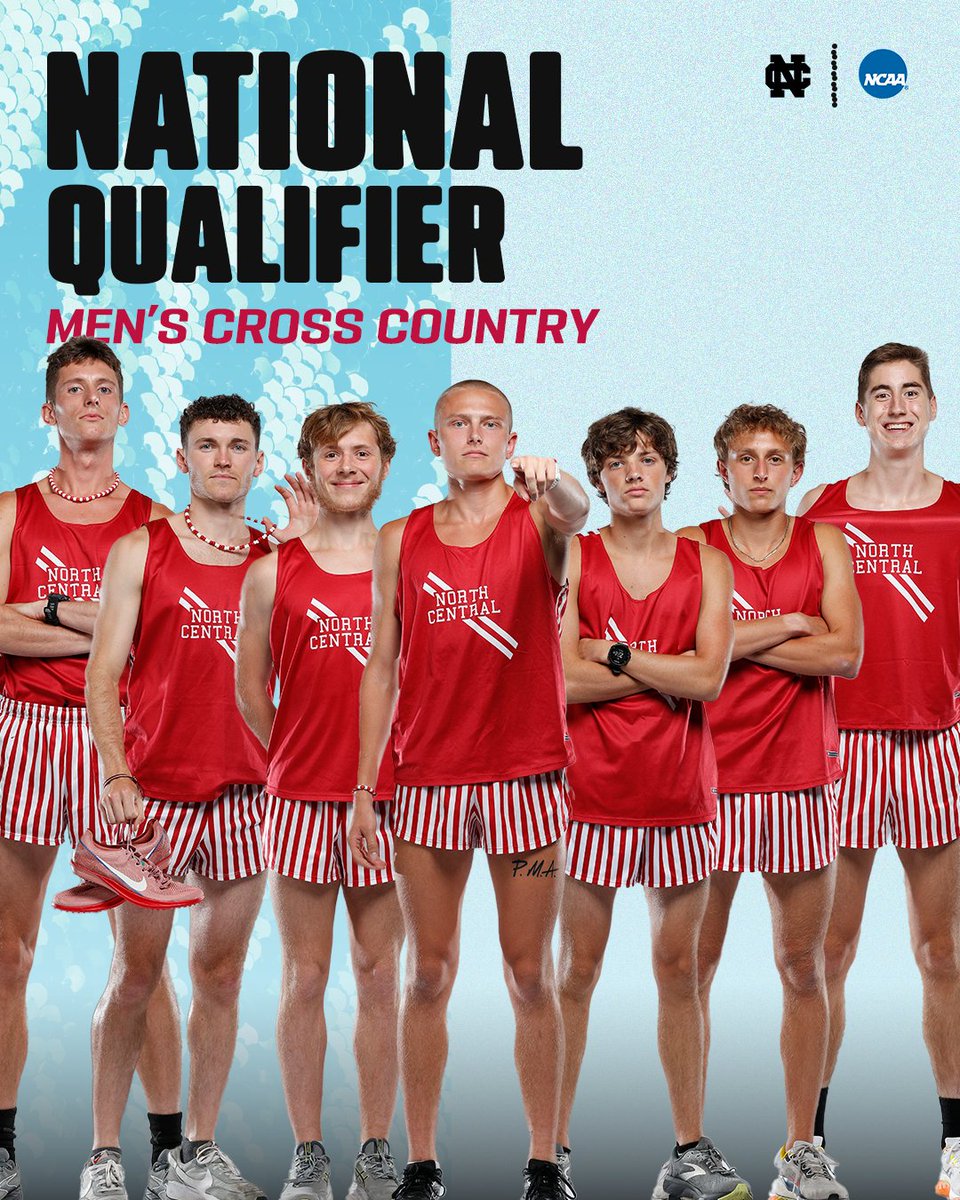 Championship season continues for <a href="/NCCMensXCTF/">North Central Men’s Track and Cross Country</a> after earning an at-large bid to the 2025 NCAA Division III Cross Country Championships! The Cardinals will race at 10 a.m. ET next Saturday, Nov. 22 in Spartanburg, S.C.

#WeAreNC #31Stripes