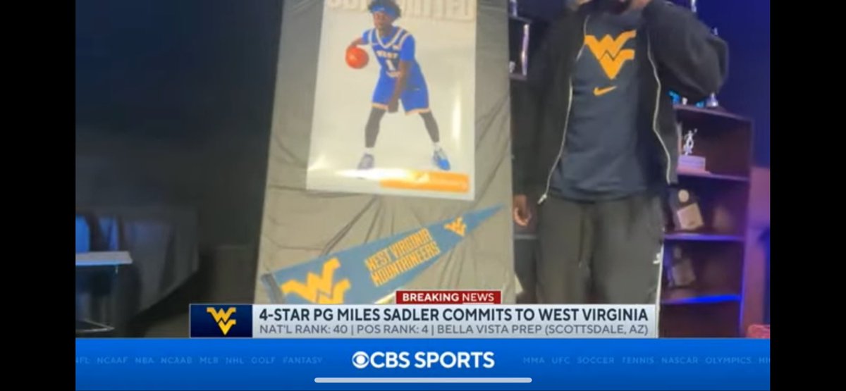 4 ⭐️ point guard Miles Sadley announces he’s committed to <a href="/WVUhoops/">WVU Men's Basketball</a>. 

Huge recruiting W for Ross Hodge and the Mountaineers. 

#WVU x <a href="/GoldAndBlueNtn/">Gold and Blue Nation</a>