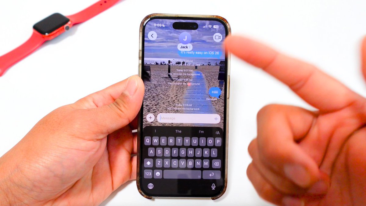 realjackeal's tweet image. My new video is up!

Here&apos;s how to change the background on your text messages on your iPhone in iOS 26: youtu.be/4ljM_6Qnia0

Subscribe for more iPhone tips!

#iphonetips #appletips #jackeal #ios26