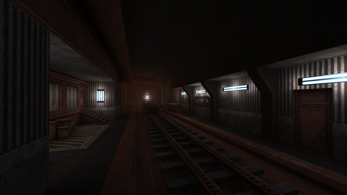 annihilazor's tweet photo. Finished my entry for the #Quake #Brutalism #Jam 3. This map is heavily inspired by the movie Total Recall. At the beginning, there are a few puzzles and small battles before you encounter the larger horde fights. Release date will be around Nov. 30th. https://t.co/hs8JEPeXqt