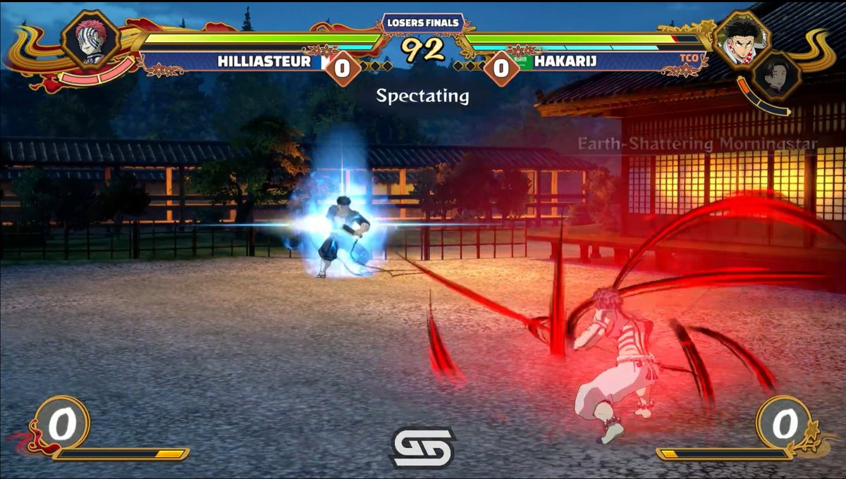 Hakarij vs Hilliasteur up next. 
Who will grab a place in the Grand finals! 

#DemonSlayer #UltimateBurst 
🐱