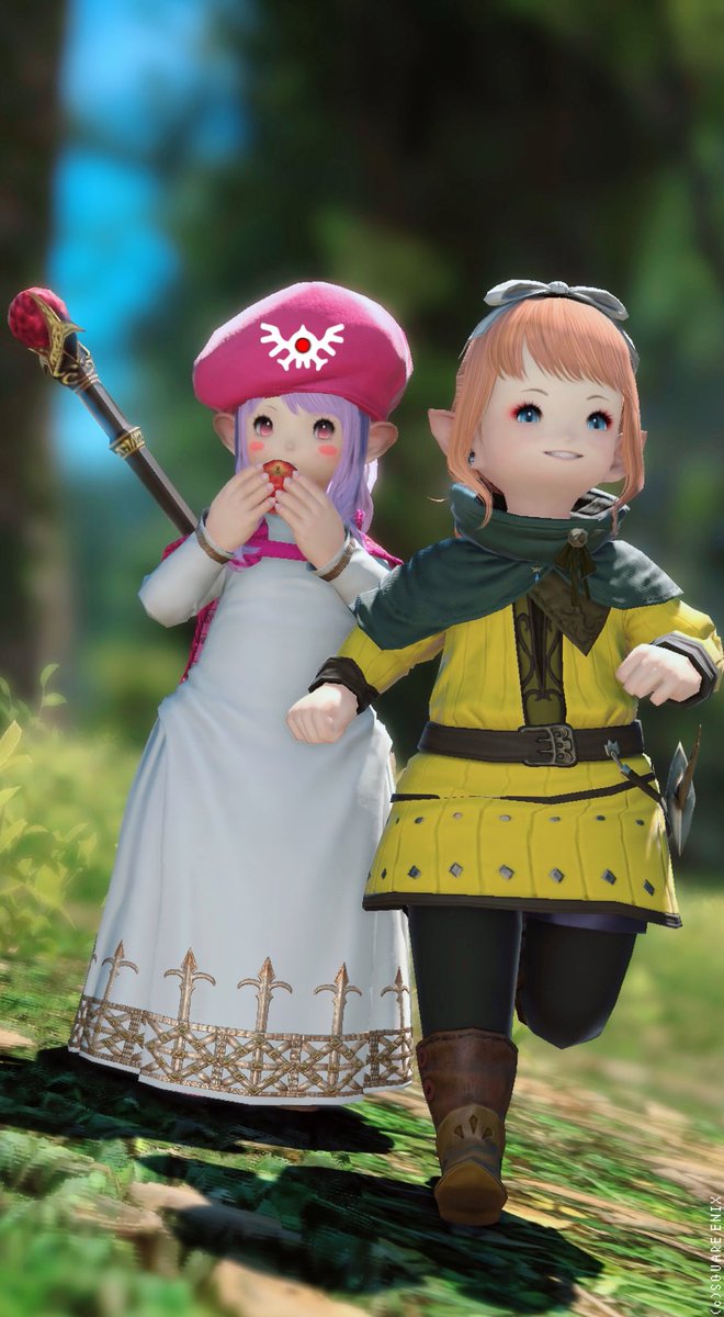 ドラクエ2 ムーンブルクの王女🐶&amp;サマルトリアの王女🌼*ﾟ
#おはララ #FF14