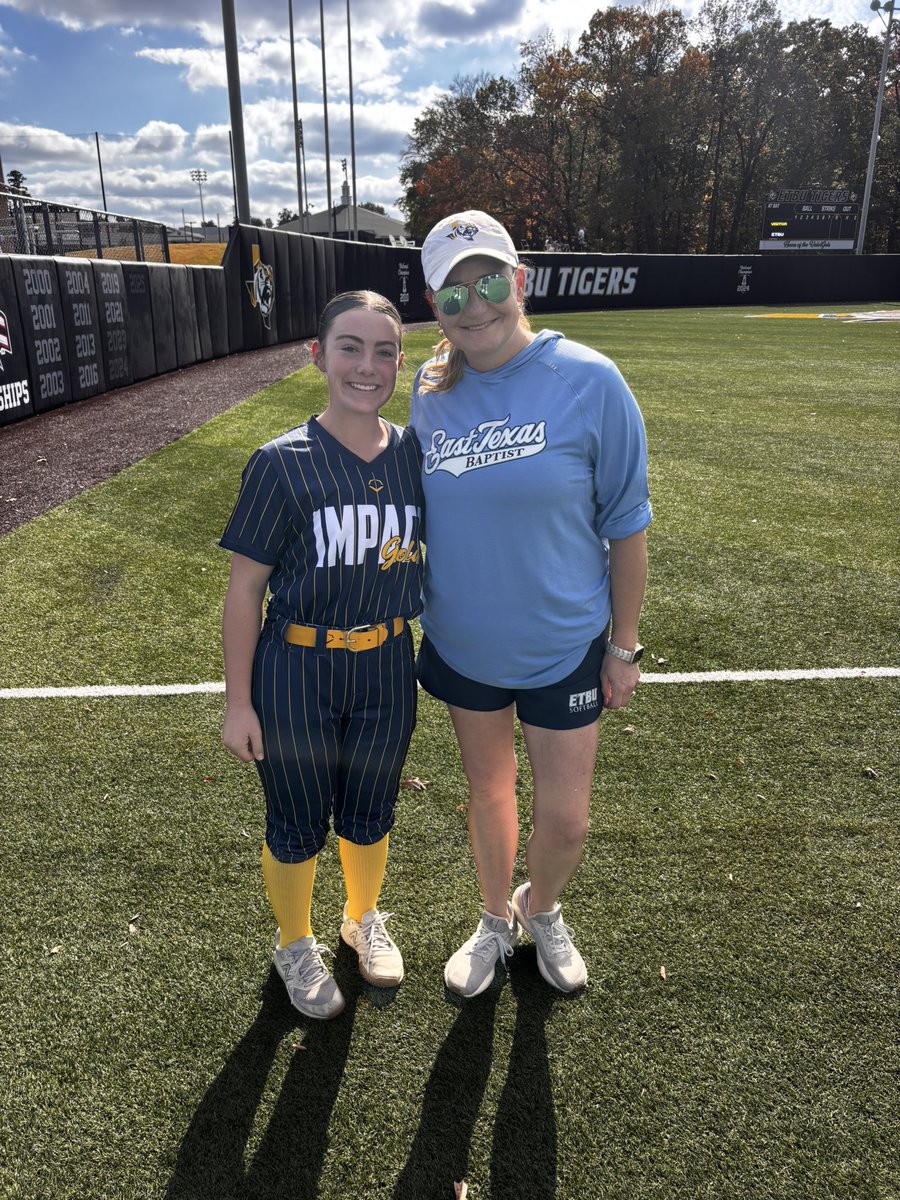 Thank you <a href="/ETBU_Softball/">ETBU Softball</a> and coaches <a href="/JanaeShirley/">Janae Shirley</a> and <a href="/MarandaShain/">Maranda Westbrook</a> for an amazing camp today!! 

<a href="/IGDFW_Bryant/">18u Impact Gold Premier Bryant</a> <a href="/SBRRetweets/">Softball Recruiting Reposts</a> <a href="/TakeCharge_SB/">TakeChargeRecruiting-Softball</a> <a href="/SoftballDown/">Down South Softball</a> <a href="/TopPreps/">TOP PREPS - Free Sports News, Videos & Information</a> <a href="/sballrecruiting/">softballrecruiting</a> <a href="/PL_sbrecruiting/">POWERLINE RECRUITING CO | SOFTBALL RECRUITING</a> <a href="/Trinity_Trojans/">Trinity Trojans Softball (TX)</a>
