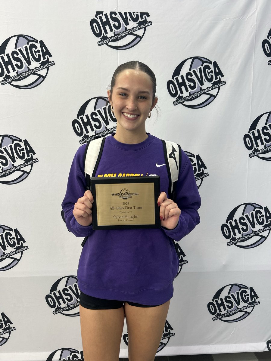 BCBulldogsVB's tweet image. Fun day at the State All-Star game! Picking up awards and participating in the game💜🏐💛