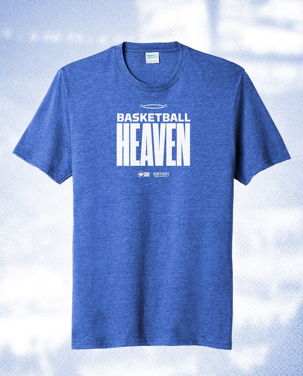 This tee? A must-have 😮‍💨🔥

Students, pull up Tuesday at Kentucky Women’s Basketball’s game vs. Purdue to get the Basketball Heaven shirt! Let’s make it LOUD. 💙🏀

@kentuckywbb vs Purdue 
Tuesday, Nov 18th | 7pm | HMC

#WeAreUK | #BBN