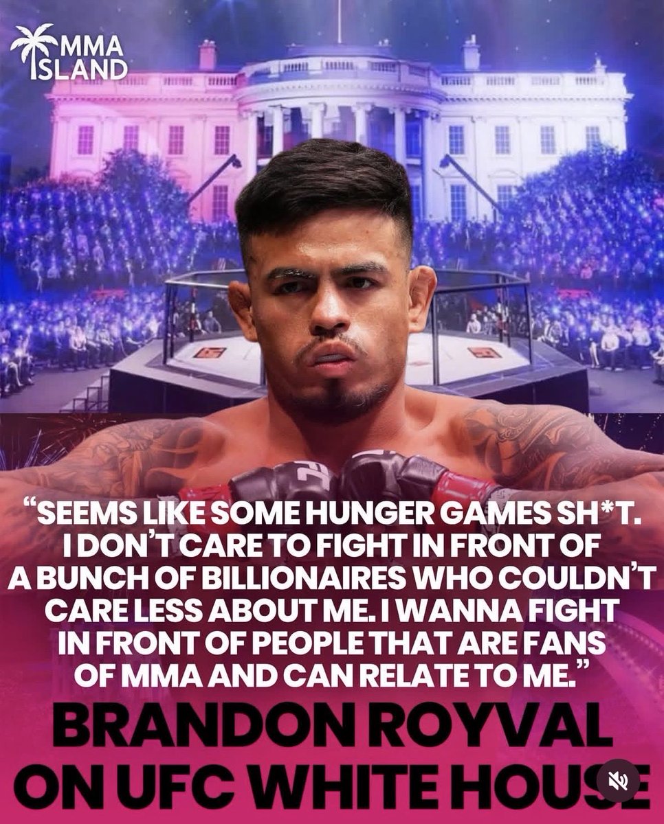 Finally a UFC fighter with the balls to say this publicly. Kudos to <a href="/brandonroyval/">Brandon</a> #mma #UFC