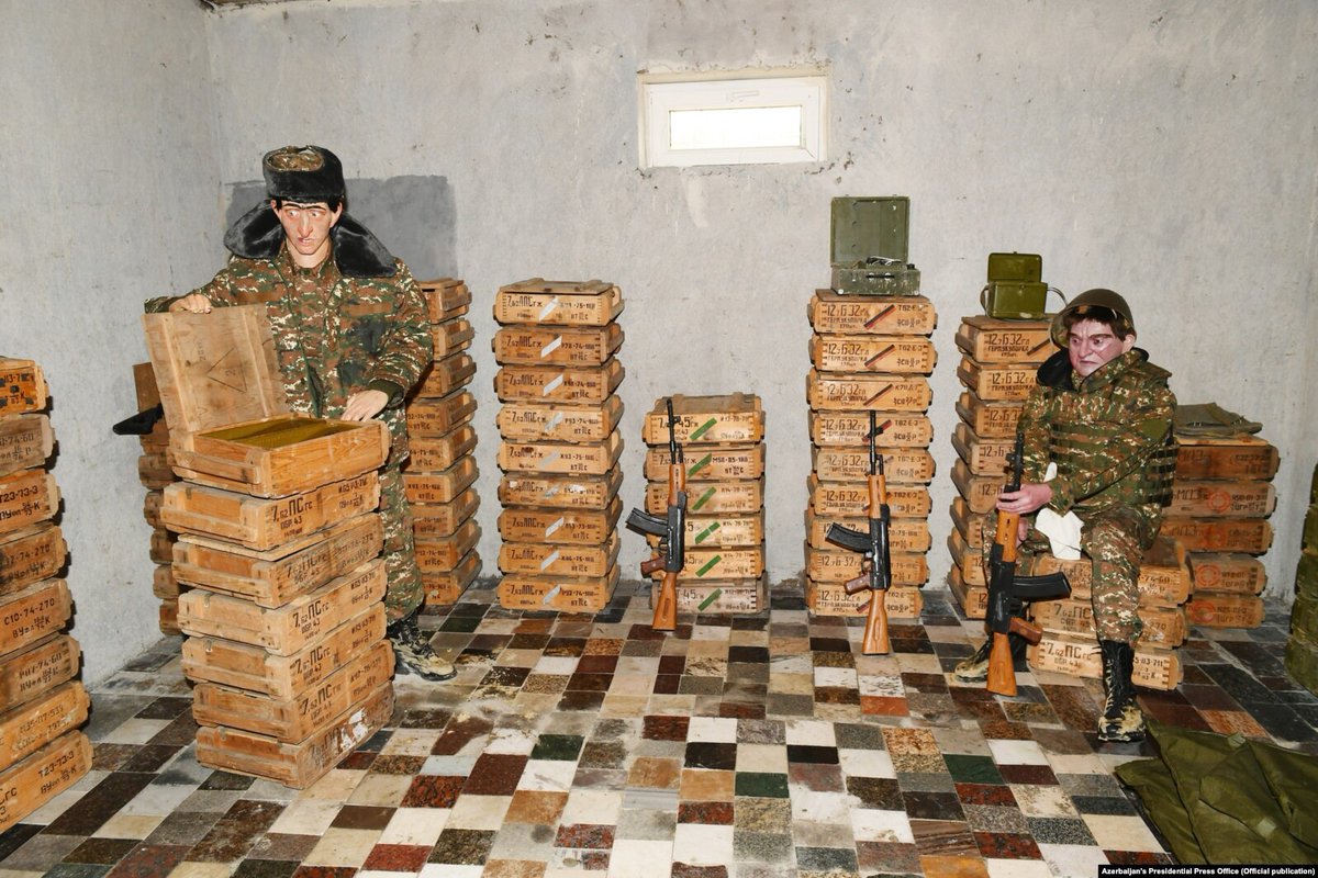 ahmedov_javid's tweet image. Government hatred did not start with Trophy Park. It was clear earlier when Ramil Safarov murdered an Armenian officer with an axe and was welcomed as a hero. Trophy Park follows the same logic with helmets of the dead and racist mannequins for children. This is dehumanization.