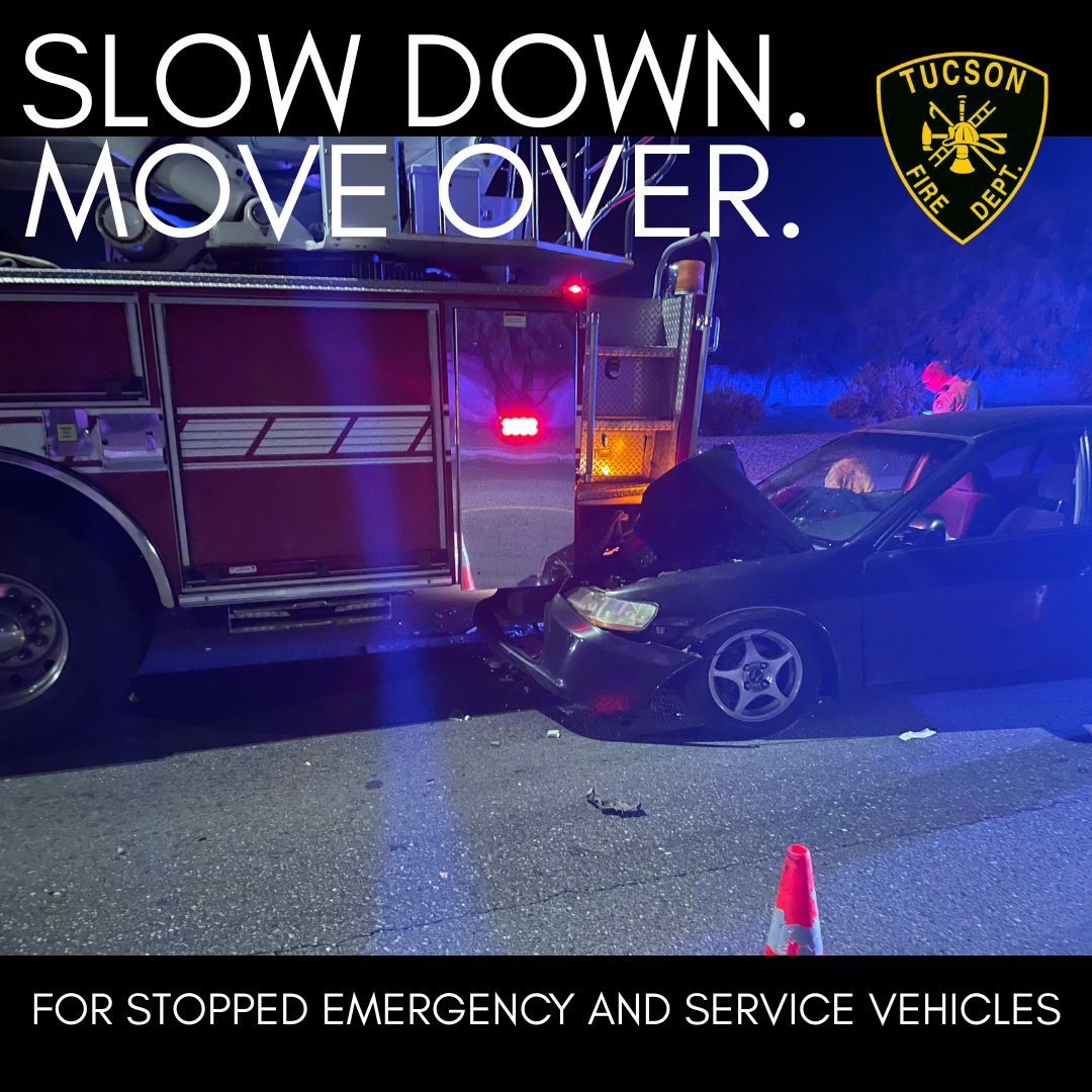 Slow Down and Move Over!

Crash Responder Safety Week is here, running from Nov. 17 to 21.  

In 2024, Arizona saw 38,493 injury or fatal traffic crashes. From 2018 to 2024, our state recorded 158 non-fatal struck-by crashes involving responders, and 10 were fatal.

A struck-by