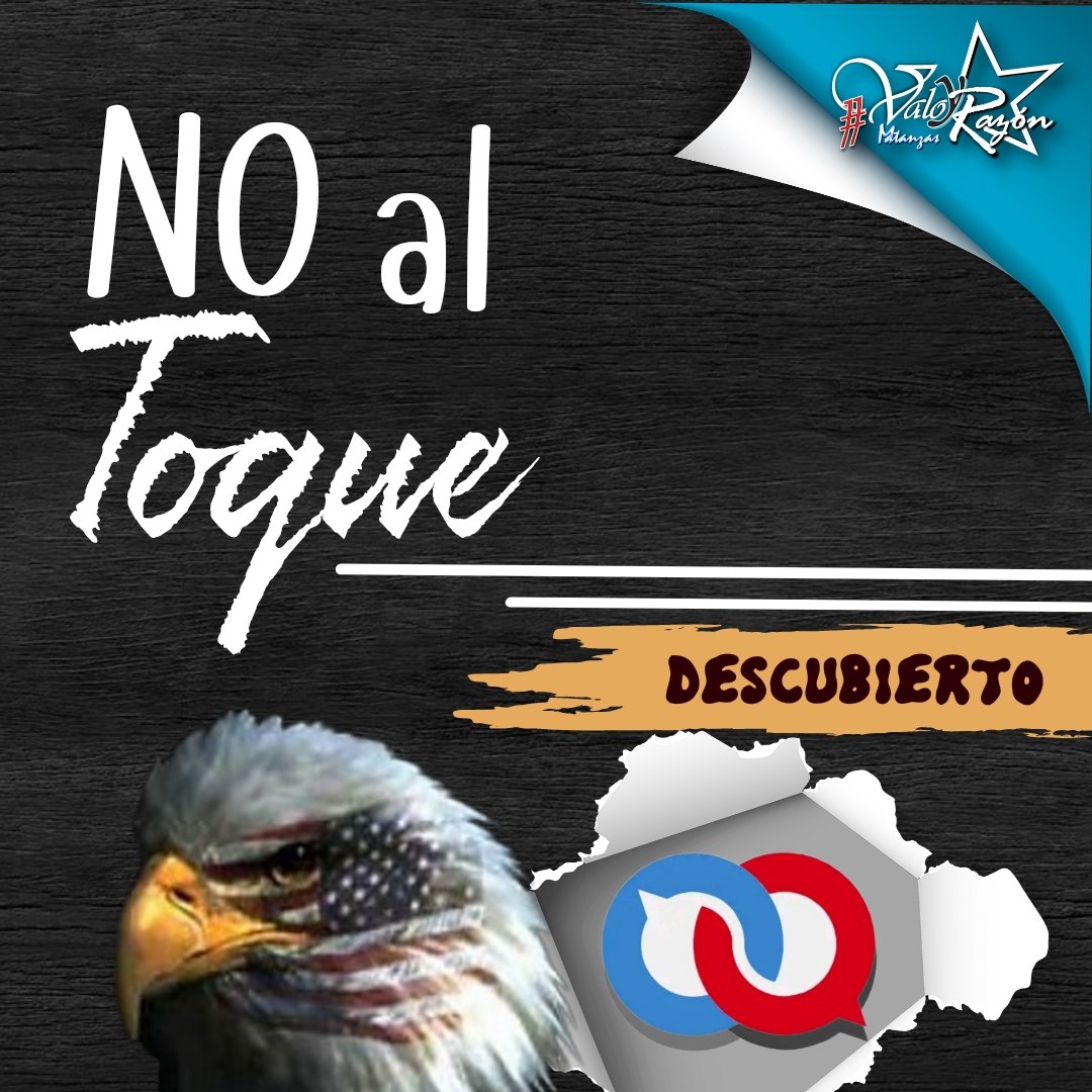 <a href="/ZaraCuba/">ZaraDCuba</a> #NoAlToque 
El toque es una jugada más del imperialismo.