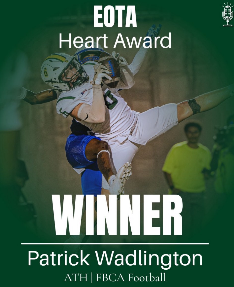 Patrick Wadlington is the 2025 FBCA Football Heart Award Winner!
<a href="/Pwad2026/">Patrick Wadlington</a> <a href="/FootballFBCA/">FBCA Football</a>