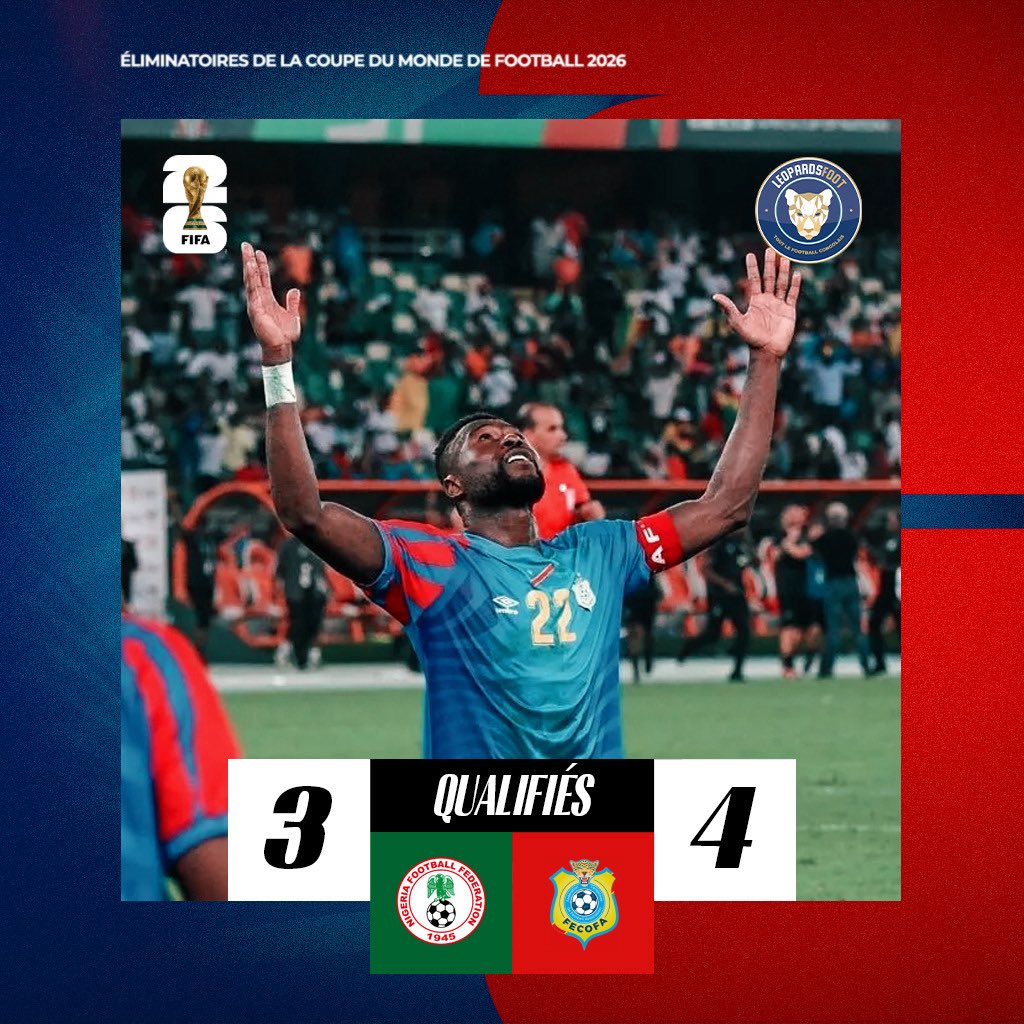 🐆 Mbemba qualifie la RDC !!!