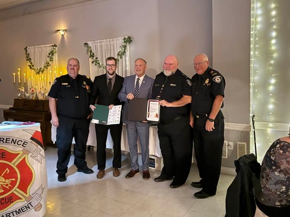 SlaneyDon's tweet image. It was great to present the St.Lawrence Fire Department with certificate on behalf of @JonathanRowe_NL to celebrate the department's 75 years serving the community. Also, eight service awards were also given out. Thank you to our heroes and thank you for the invite! 

#cdnpoli