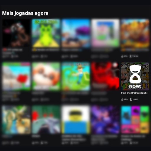 Roblox_NewsX's tweet image. #ATUALIZAÇÃO | “Find the Brainrot” entra no top 10 do Roblox

Um jogo chamado Find the Brainrot [246], criado pela “Find The Games World”, ganhou muita força recentemente — registrando mais de 38 mil jogadores simultâneos em picos recentes e ultrapassando títulos como Fish…