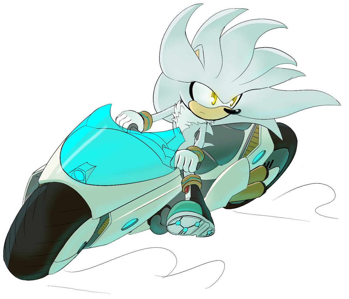 Hero from a Bleak Future
Quick to Act
Slow to Trust

#SilverTheHedgehog #motorcycle
