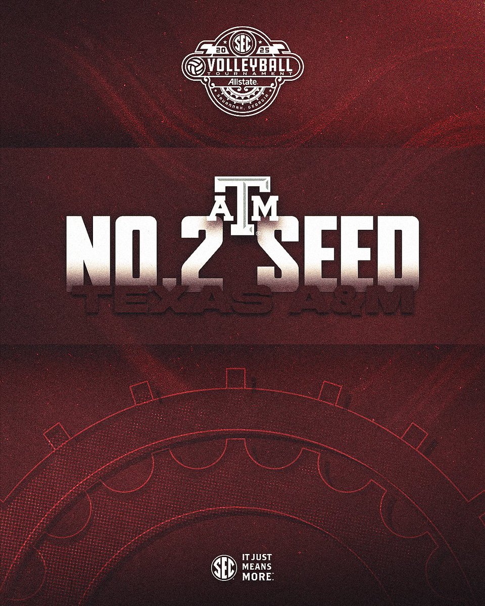 🚨 NO. 2 SEED

👍 <a href="/AggieVolleyball/">Texas A&M Volleyball</a> 

#SECVB x #SECTourney