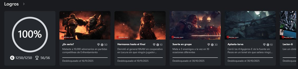 Platinamos (100%) Gears of War: Reloaded