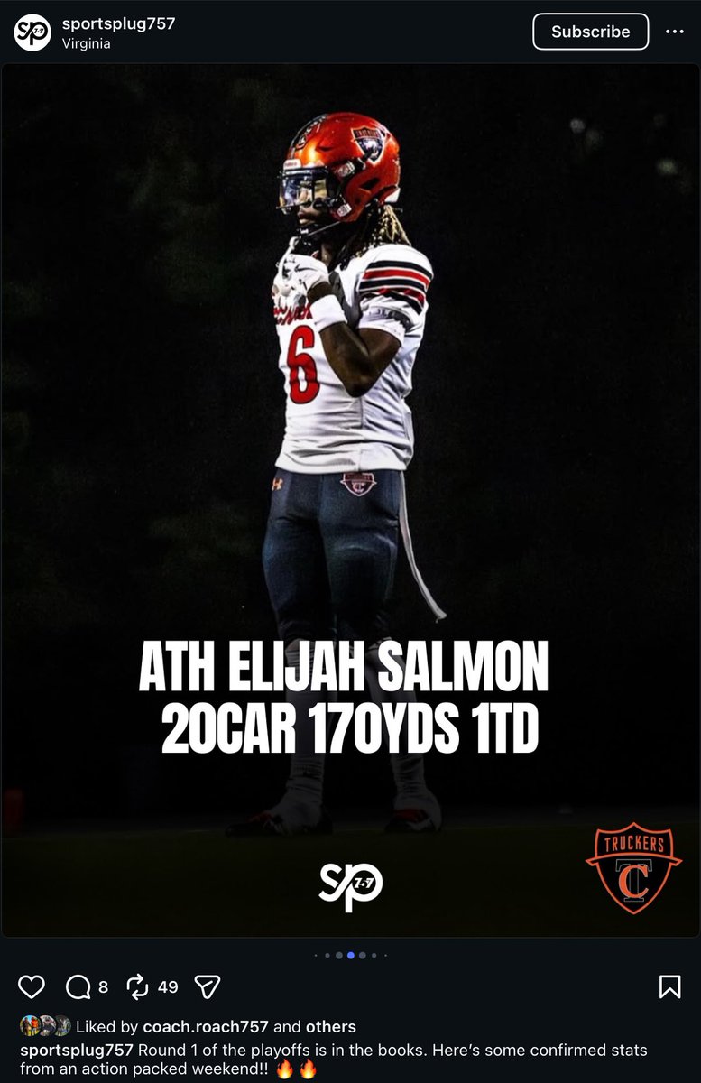 Tough L to Phoebus High 1st round😤 Thanks to my Oline and Coaches. Went to RB and put up big numbers in my last playoff game🔥🔥 
<a href="/Dtrell757/">Coach Leonard</a> <a href="/CoachRoach757/">Rochelle Peebles III</a> <a href="/CoachFerg757/">Darius Ferguson</a> <a href="/Malik50Jones/">Coach Malik Jones</a> 
hudl.com/v/2TD4di