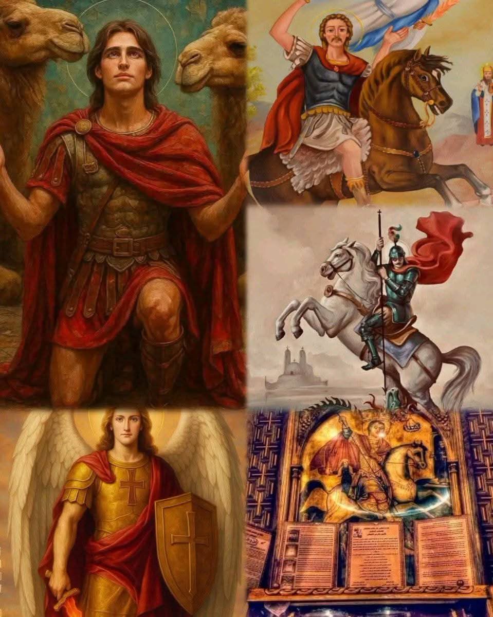 fd20f3325a8149e's tweet image. 👑✨شهر العظماء✨👑
شهر نوفمبر ليس كغيره من الشهور،
هو يحمل في طيّاته عبق القداسة ونور السماء.
في أيامه تتلألأ أسماء القديسين والشهداء،
الذين زيّنوا الكنيسة بإيمانهم وثباتهم،
فصار شهرًا تفوح منه رائحة البخور،
ويُسمع فيه صوت التسبيح من قلوب المؤمنين.

صلواتهم تكون معنا كلنا آمين🙏🏻