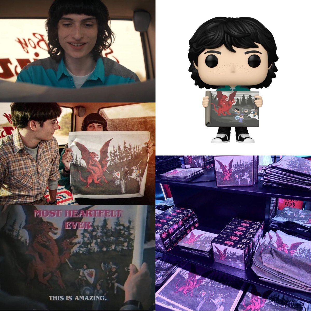 miwiseven's tweet image. “the painting isn’t important” and you have all this plus mike not being able to shut up about dnd terminology and stepping back to his leadership role in s5 all bc of will’s painting lol