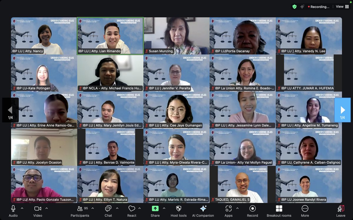 IBP_NCLA's tweet image. IBP La Union
November 15, 2025

IBP La Union Chapter spearheads "Understanding ULAS" webinar with Atty. Michael Francis L. Hubahib, NCLA Deputy Director for lawyers and CLEP trainees.

#IBPNCLA
#ServeTheCountryHailTheIBP
#IBPLegalAid