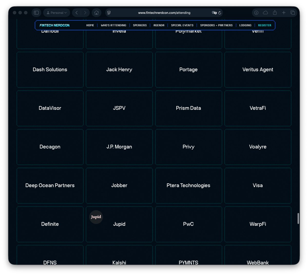 JupidTax's tweet image. Honored to be at @FintechNerdCon with @JH_Fintech, @Visa , @jpmorgan @JPMorganAM, @PwC, and other industry leaders! 🚀
Our CEO is ready to discuss partnerships throughout the event. Let&apos;s connect! 👋
#FintechNerdCon #Fintech #Jupid