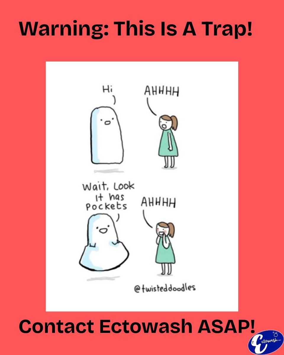 EctoWash's tweet image. Don’t be fooled by pockets! That ghostie still wants to distract you from that screaming towards innovation. Stay vigilant! 

Credit: @twisteddoodles