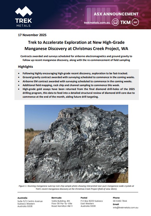 Trek Metals Ltd tweet media