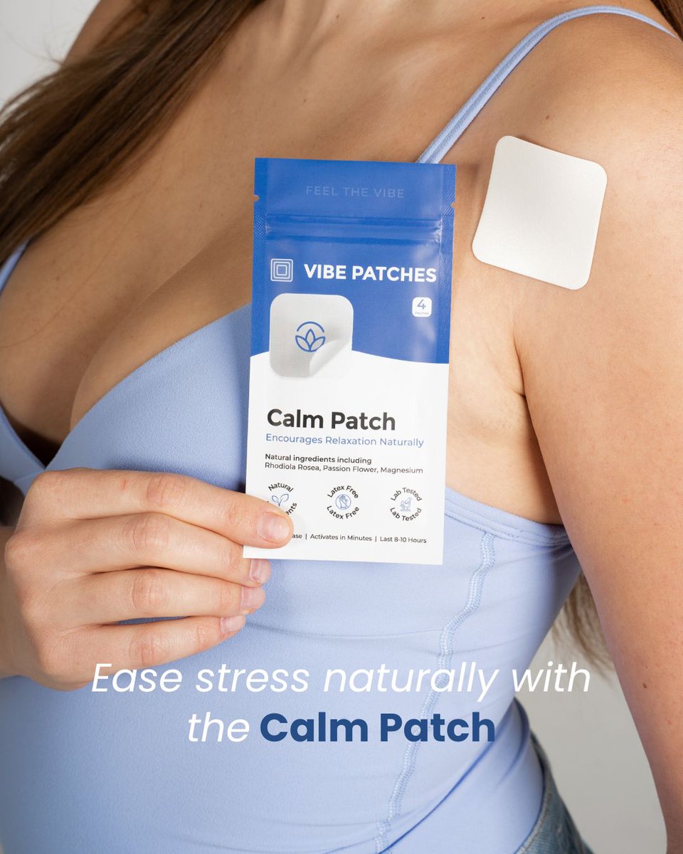 VibePatches's tweet image. When the mind won’t slow down, a little calm can change everything.
The Calm Patch supports a steady, grounded mood. No pills, no drowsiness.

✨ BOGO sale is live site-wide! Peel. Stick. Breathe. ✨ 

#CalmPatch #VitaminPatch #VibePatches #WearableWellness
