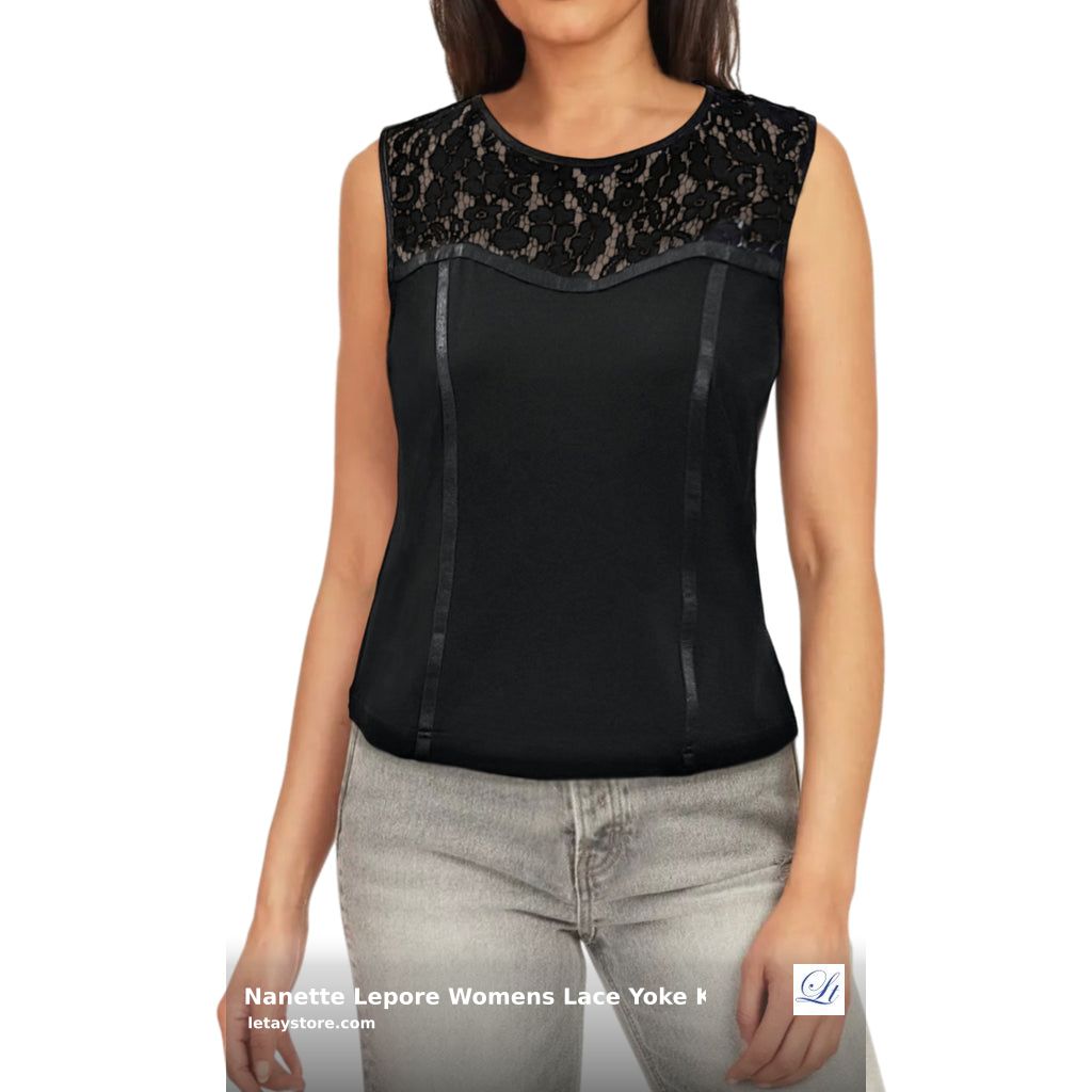 Introducing the Nanette Lepore Women's Lace Yoke Keyhole Back Top! 🌟 This romantic &amp; feminine piece blends delicate lace with a chic illusion neckline. Elevate any outfit for just $28.99! Perfect for any occasion. Shop now: shortlink.store/igf8emshayyf #Boho #Partywear