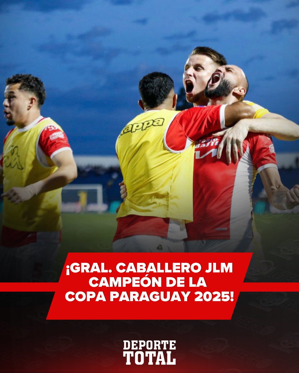 🔴 #DeporteTotal 🏆#CopaParaguay 🇵🇾

🚨 ¡FINAL! ¡<a href="/clubgeneral_jlm/">Club General Caballero de JLM</a> CAMPEÓN DE LA COPA DE TODOS 2025! 🫱🏻‍🫲🏼

⚽️ #2DeMayo 0-1 #GralCaballeroJLM 

➡️ FINAL | 📸 APF. 

📻 EN VIVO: megacadena.com.py/player/ 

🎧 Sintoniza: <a href="/780AM/">Radio 780 AM</a>
