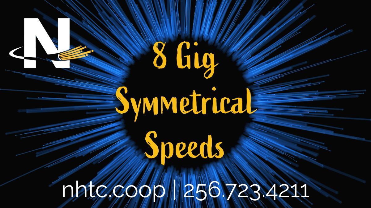 NHTCoop's tweet image. 💡Did you know that NHTC Fiber offers speeds up to 8 Gig? Perfect for streaming, gaming, work from home, and smart-home tech!

#NHTCFiber #MultiGig #Community #FiberisBetter #FiberFast #KeepingYouConnected #NewHopeAL #GrantAL #OwensCrossRoadsAL #HamptonCoveAL #GurleyAL